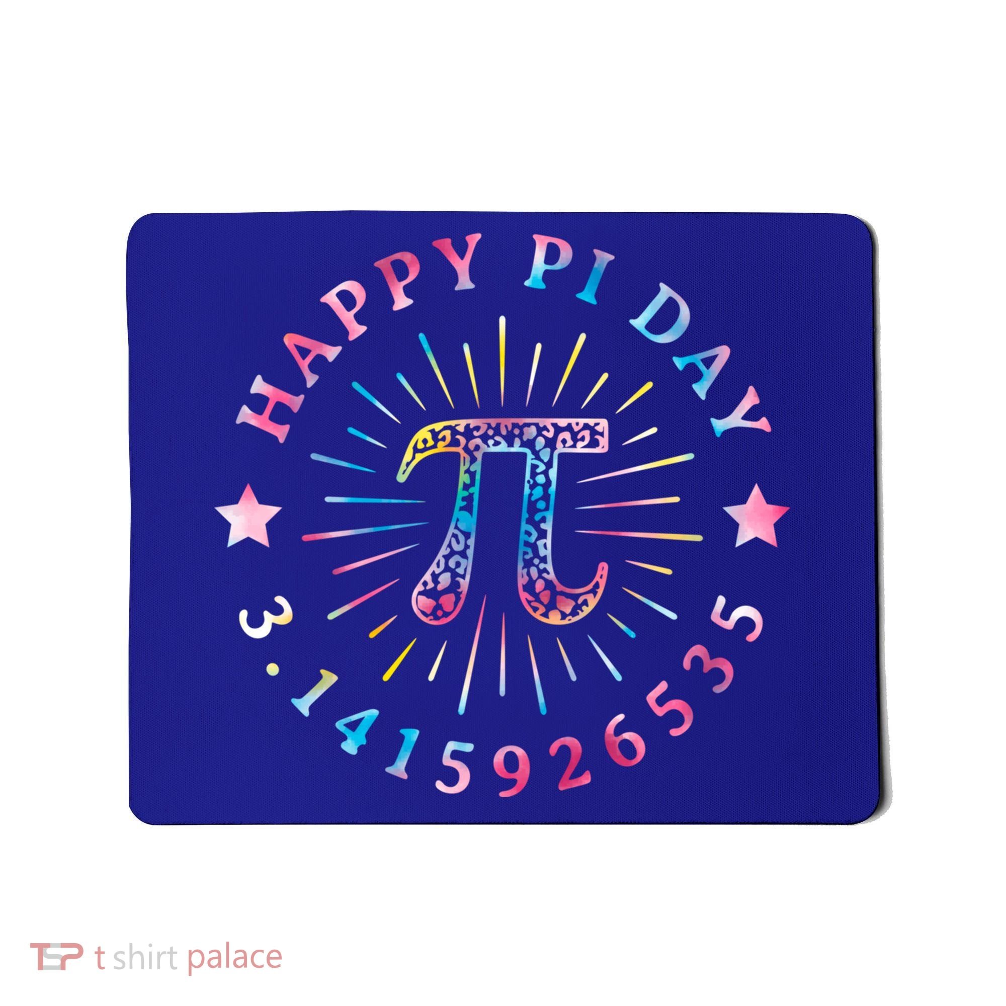 Pi Math Teacher Funny Gift Happy Pi Day With Tie Dye Style Cool Gift Mousepad