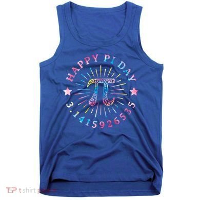 Pi Math Teacher Funny Gift Happy Pi Day With Tie Dye Style Cool Gift Tank Top