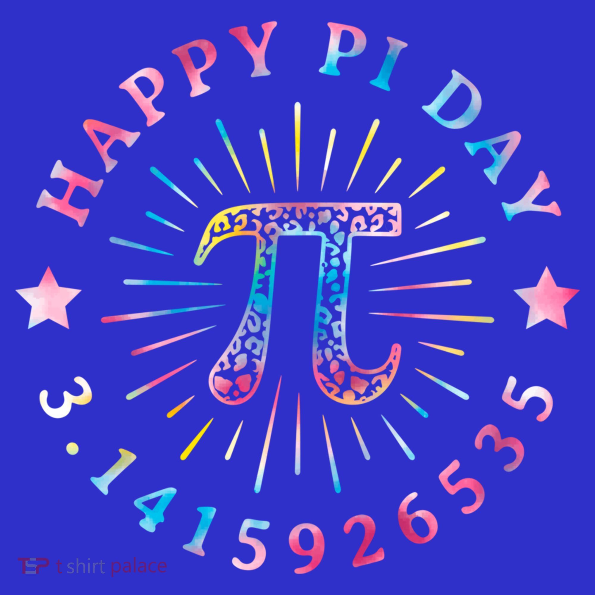 Pi Math Teacher Funny Gift Happy Pi Day With Tie Dye Style Cool Gift Women's T-Shirt