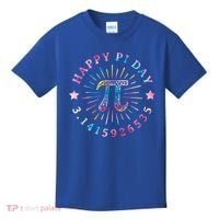Pi Math Teacher Funny Gift Happy Pi Day With Tie Dye Style Cool Gift Kids T-Shirt thumb 0