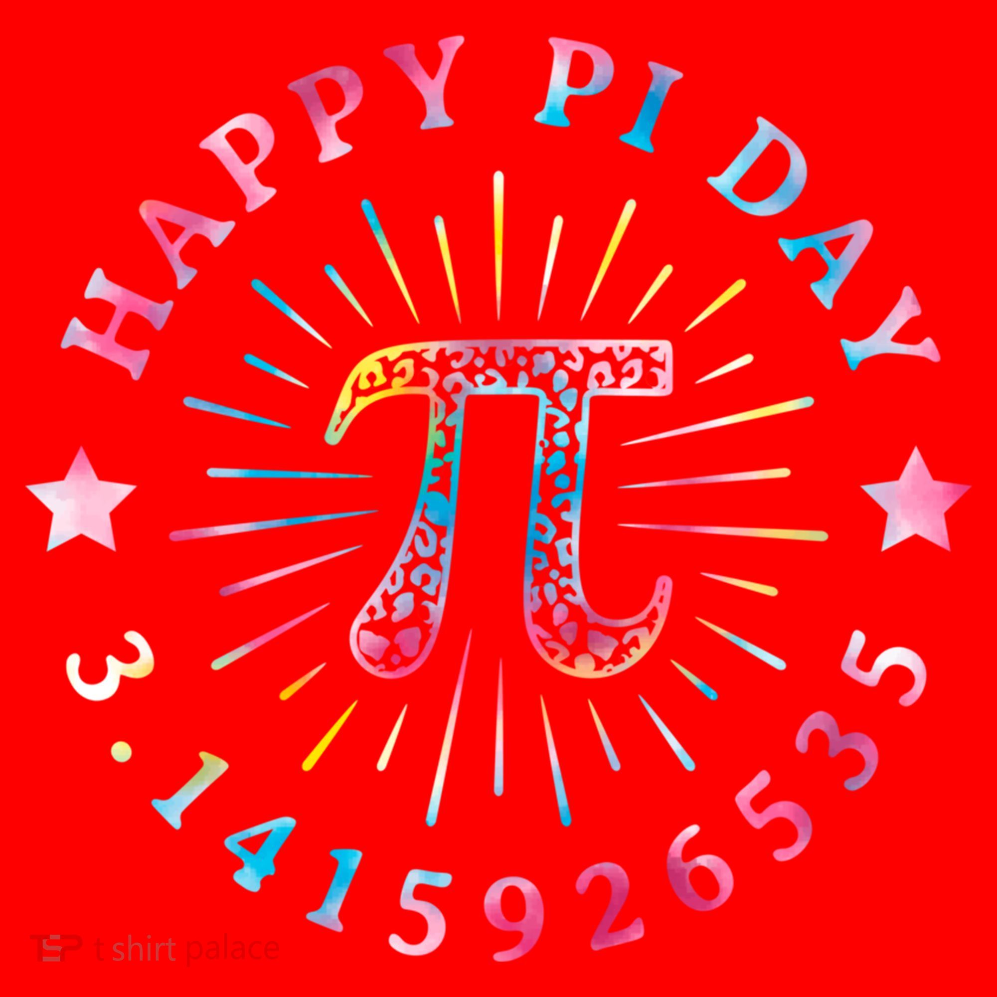 Pi Math Teacher Funny Gift Happy Pi Day With Tie Dye Style Cool Gift Santa Hat