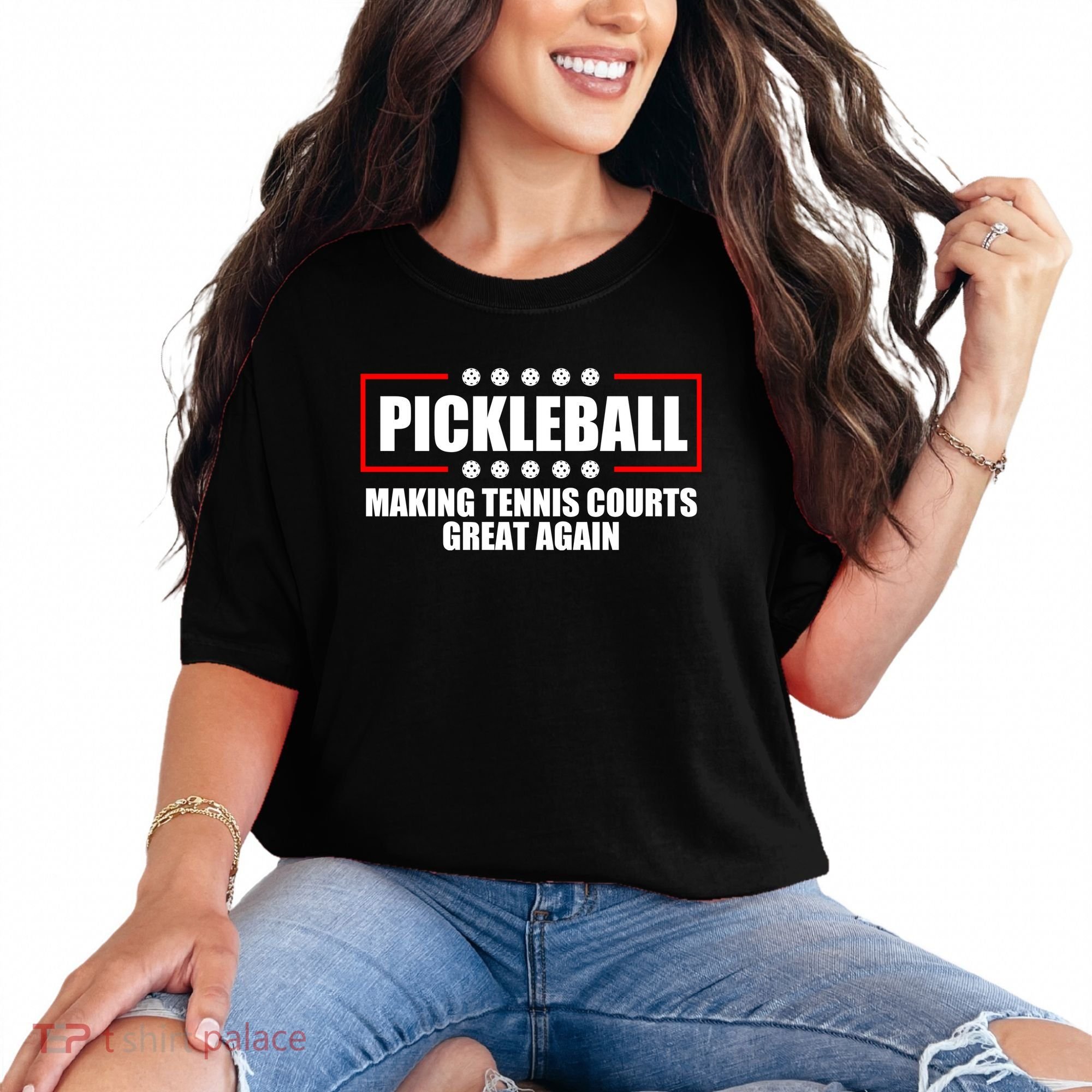 Pickleball Making Tennis Courts Great Again Comfort Colors T-Shirt