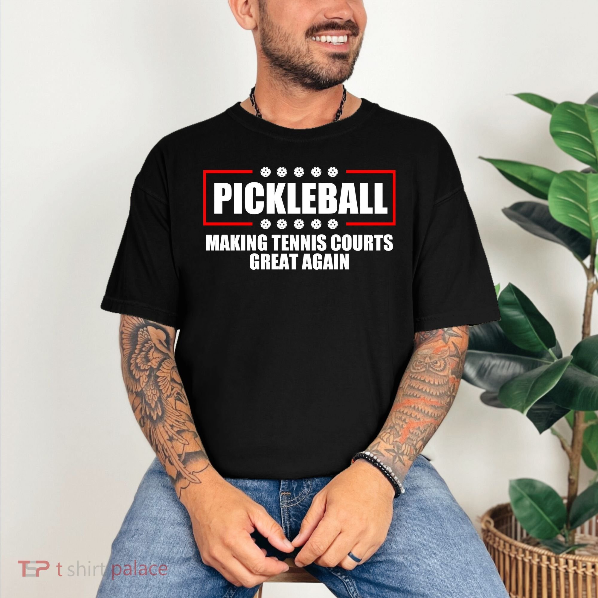 Pickleball Making Tennis Courts Great Again Comfort Colors T-Shirt