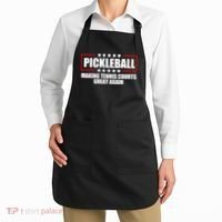 Pickleball Making Tennis Courts Great Again Apron thumb 2