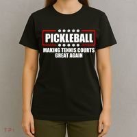Pickleball Making Tennis Courts Great Again T-Shirt thumb 4