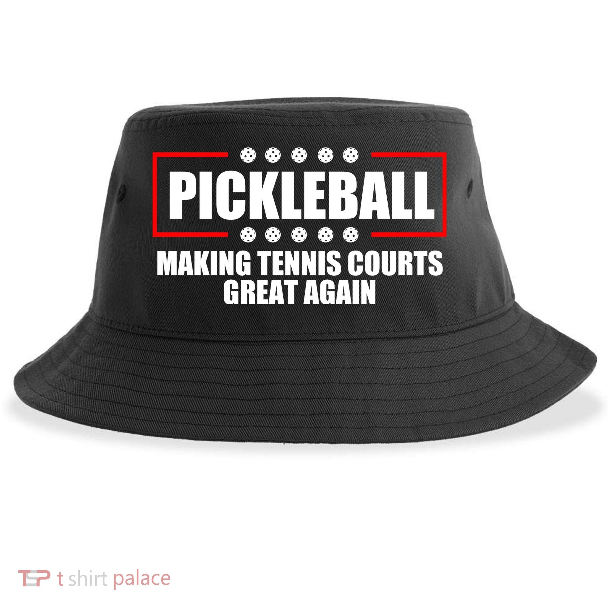 Pickleball Making Tennis Courts Great Again Sustainable Bucket Hat