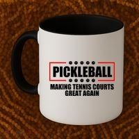 Pickleball Making Tennis Courts Great Again Coffee Mug thumb 2
