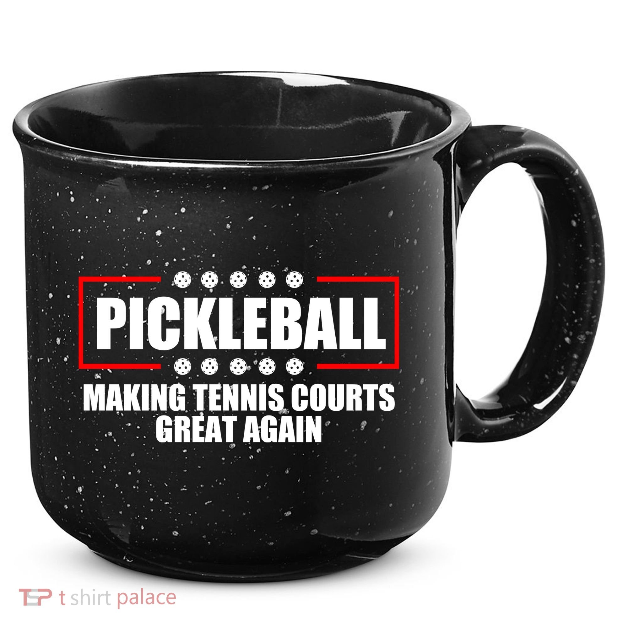 Pickleball Making Tennis Courts Great Again 15oz Campfire Ceramic Mug