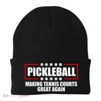 Pickleball Making Tennis Courts Great Again Beanie thumb 0