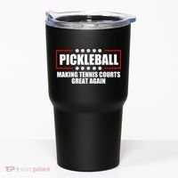 Pickleball Making Tennis Courts Great Again Tumbler thumb 0