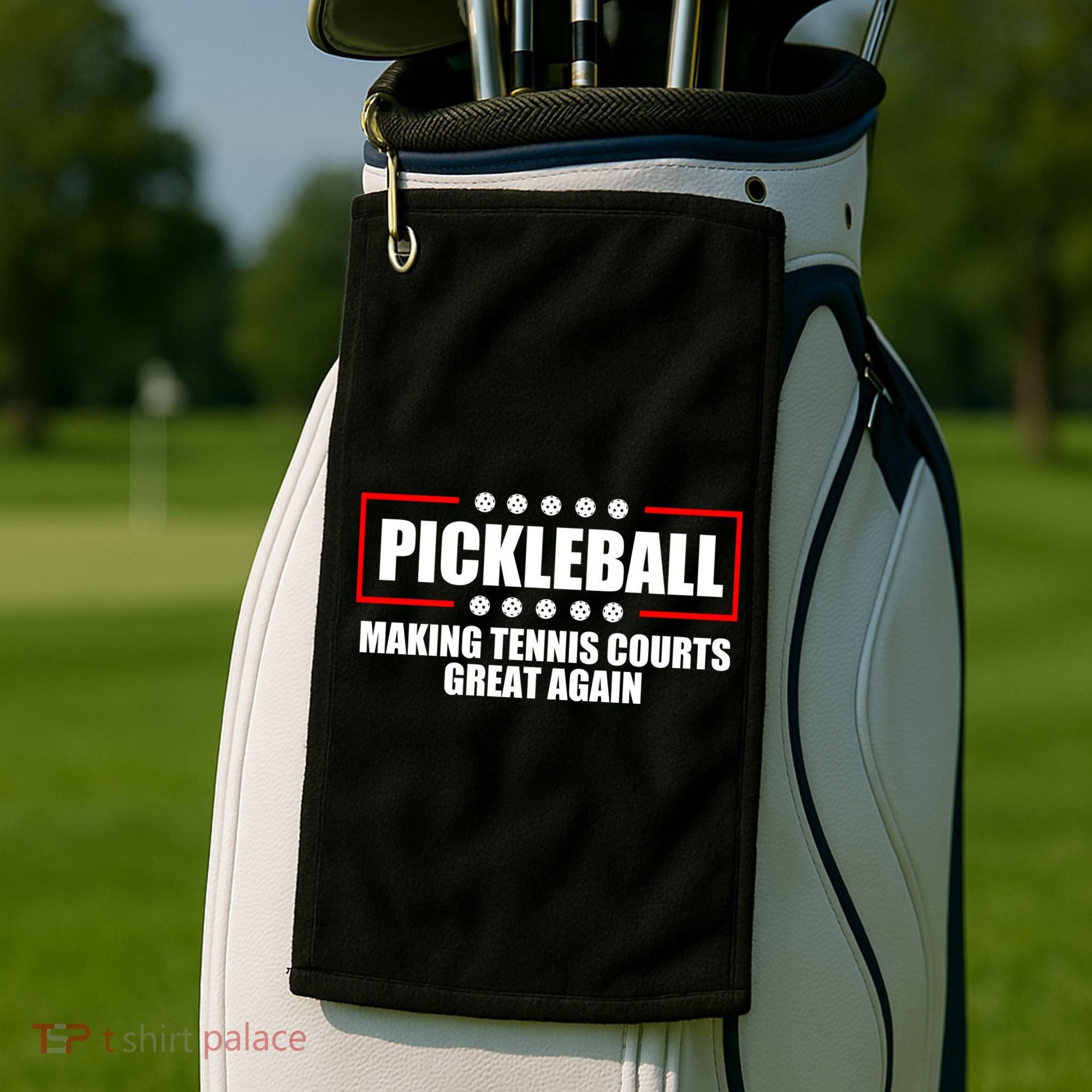 Pickleball Making Tennis Courts Great Again Golf Towel