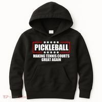 Pickleball Making Tennis Courts Great Again Kids Hoodie thumb 0