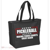 Pickleball Making Tennis Courts Great Again Tote Bag thumb 2