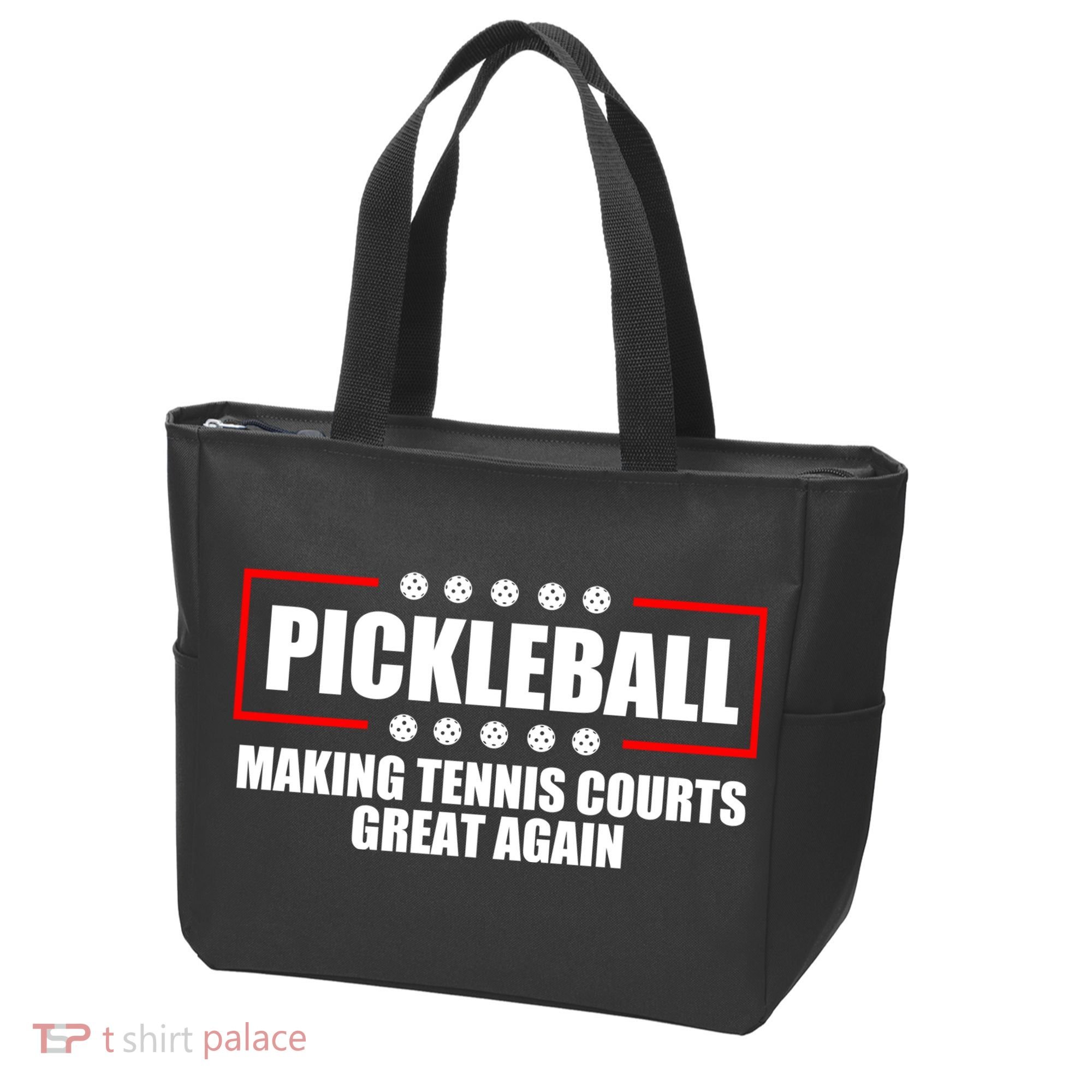 Pickleball Making Tennis Courts Great Again Tote Bag