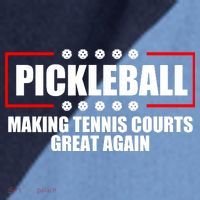 Pickleball Making Tennis Courts Great Again Raglan Baseball Sleeve Shirt thumb 2