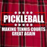 Pickleball Making Tennis Courts Great Again Women's Flannel Plaid Pajama Pants thumb 2