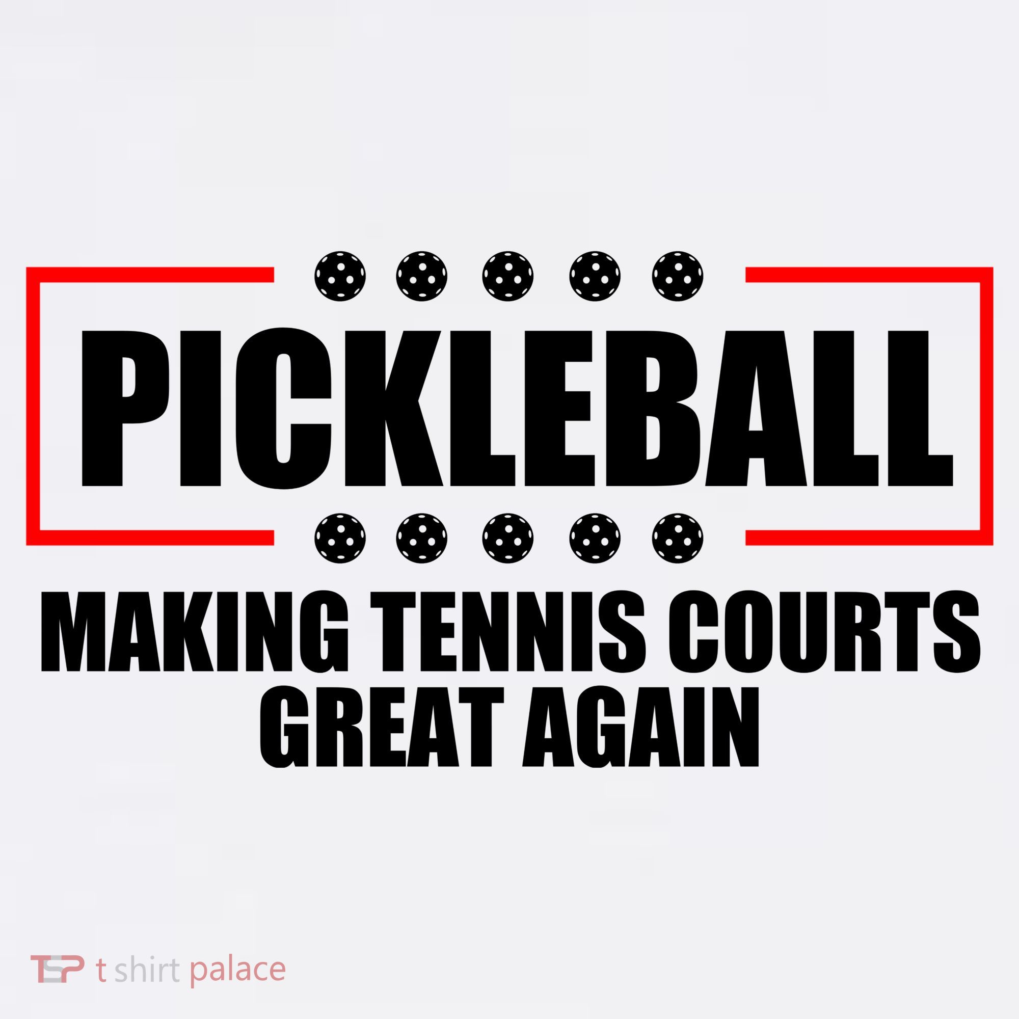 Pickleball Making Tennis Courts Great Again Comfort Colors Garment-Dyed Hooded Sweatshirt