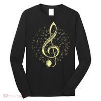 Piano Music Treble Clef Pianist Gift Piano Long Sleeve Shirt thumb 0