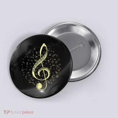 Piano Music Treble Clef Pianist Gift Piano Button