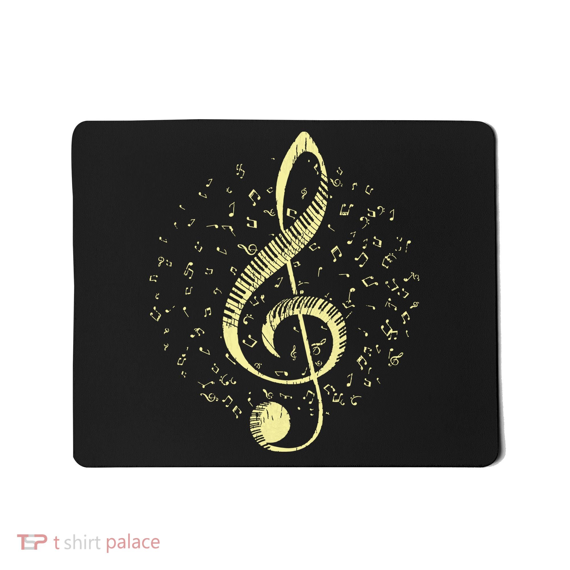 Piano Music Treble Clef Pianist Gift Piano Mousepad