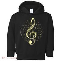 Piano Music Treble Clef Pianist Gift Piano Toddler Hoodie thumb 0