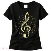 Piano Music Treble Clef Pianist Gift Piano Women's T-Shirt thumb 0