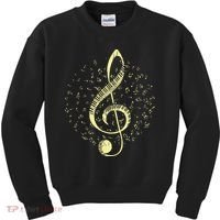 Piano Music Treble Clef Pianist Gift Piano Kids Sweatshirt thumb 0