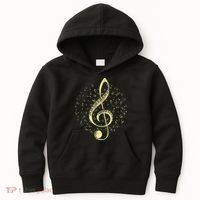 Piano Music Treble Clef Pianist Gift Piano Kids Hoodie thumb 0