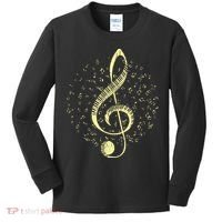 Piano Music Treble Clef Pianist Gift Piano Kids Long Sleeve Shirt thumb 0