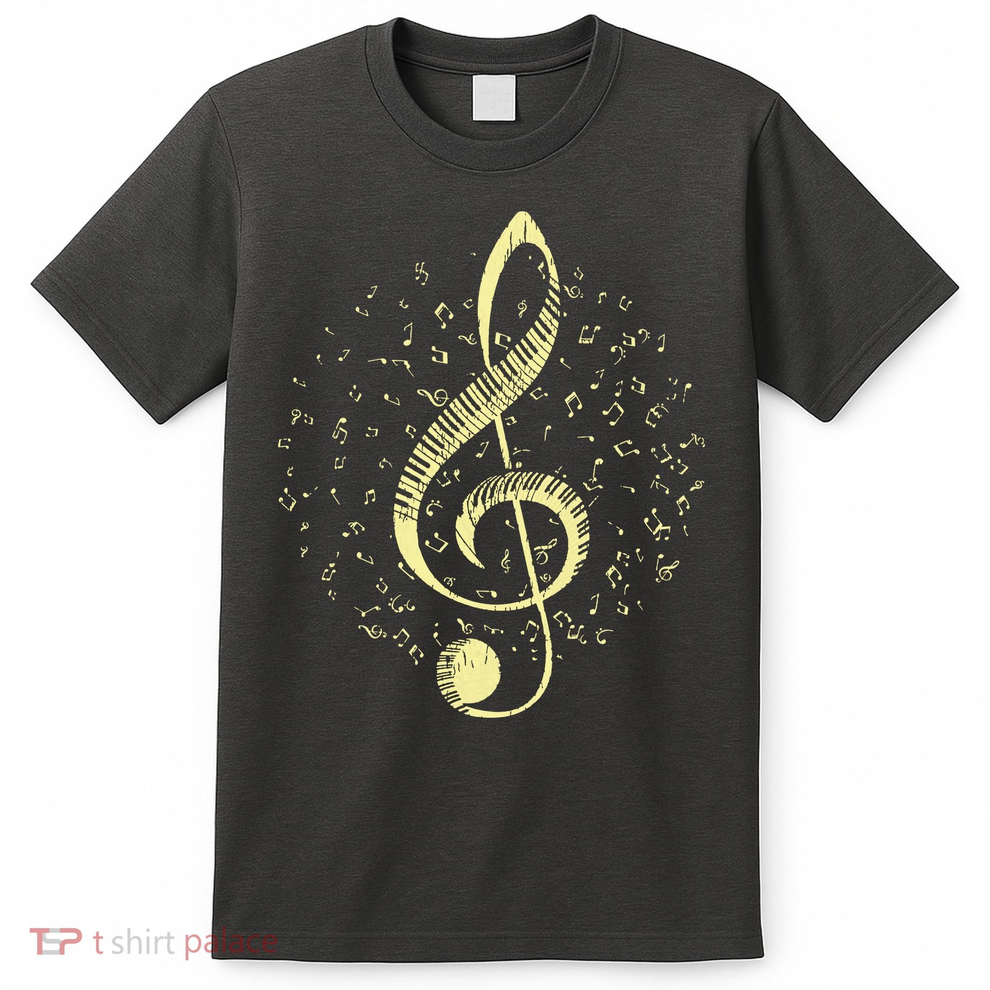 Piano Music Treble Clef Pianist Gift Piano T-Shirt