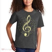 Piano Music Treble Clef Pianist Gift Piano Kids T-Shirt thumb 2