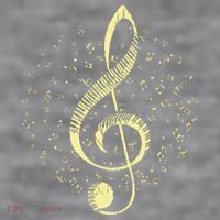 Piano Music Treble Clef Pianist Gift Piano Women's Racerback Cropped Tank thumb 2