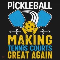Pickleball Making Tennis Courts Great Again Funny Sweatshirt thumb 3