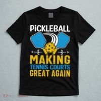 Pickleball Making Tennis Courts Great Again Funny T-Shirt thumb 5