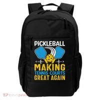 Pickleball Making Tennis Courts Great Again Funny Backpack thumb 0