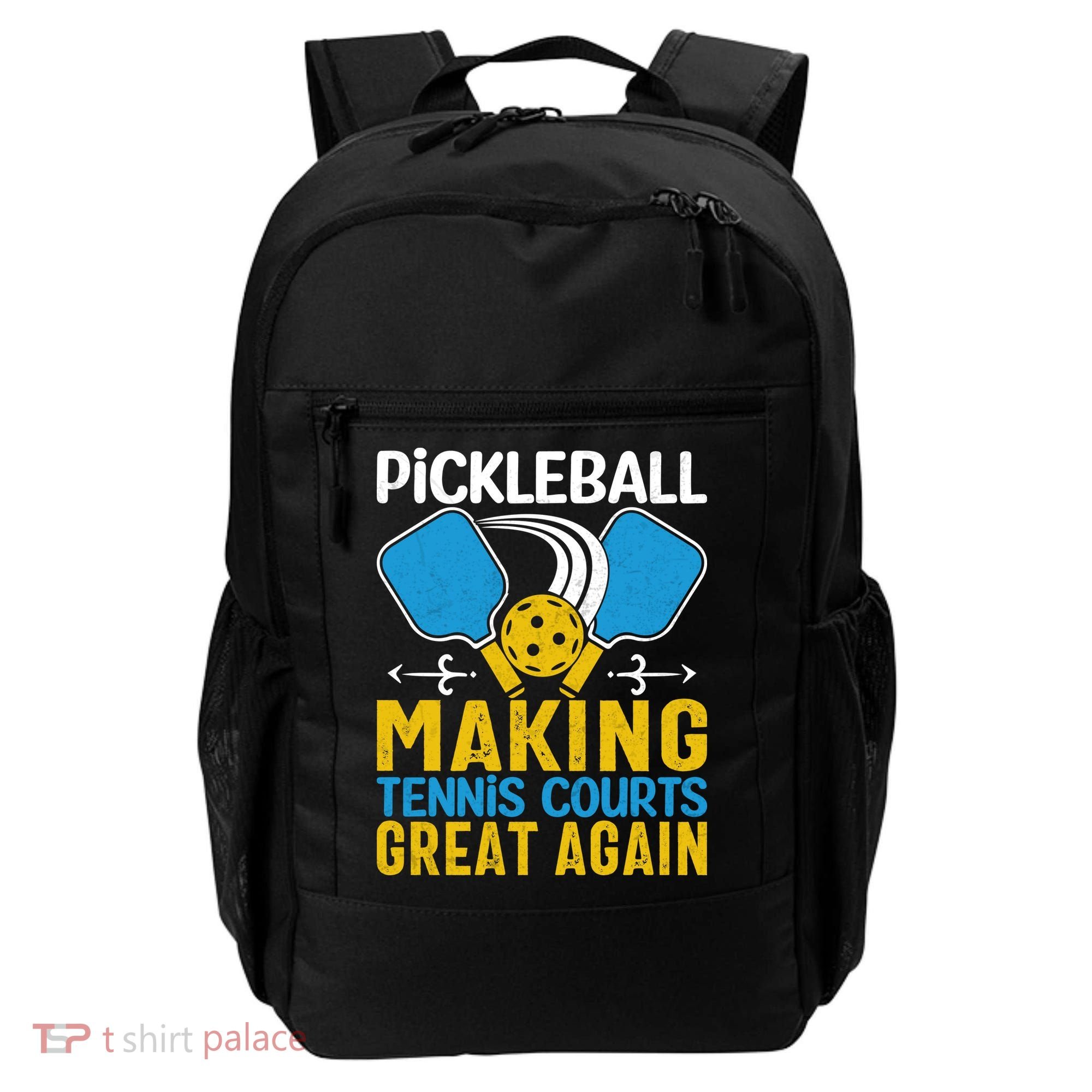 Pickleball Making Tennis Courts Great Again Funny Backpack
