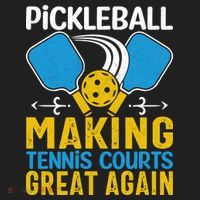 Pickleball Making Tennis Courts Great Again Funny Beanie thumb 2