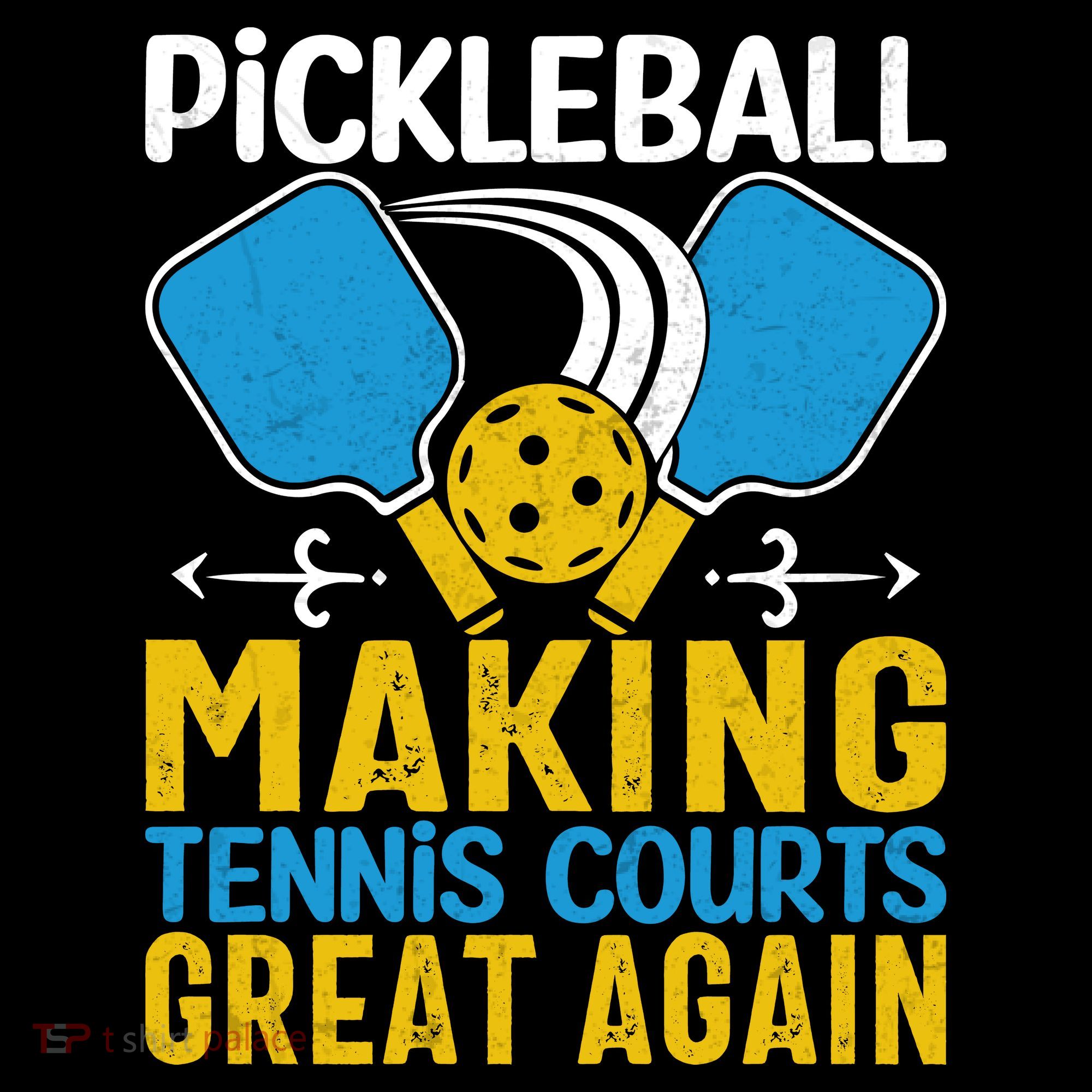 Pickleball Making Tennis Courts Great Again Funny Women's Hoodie