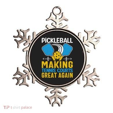 Pickleball Making Tennis Courts Great Again Funny Ornament