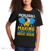 Pickleball Making Tennis Courts Great Again Funny Kids T-Shirt thumb 2