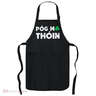 Pog Mo Thoin Shamrock Apron