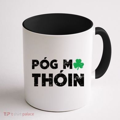 Pog Mo Thoin Shamrock Coffee Mug back