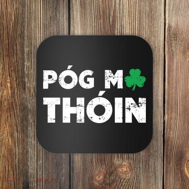 Pog Mo Thoin Shamrock Coaster