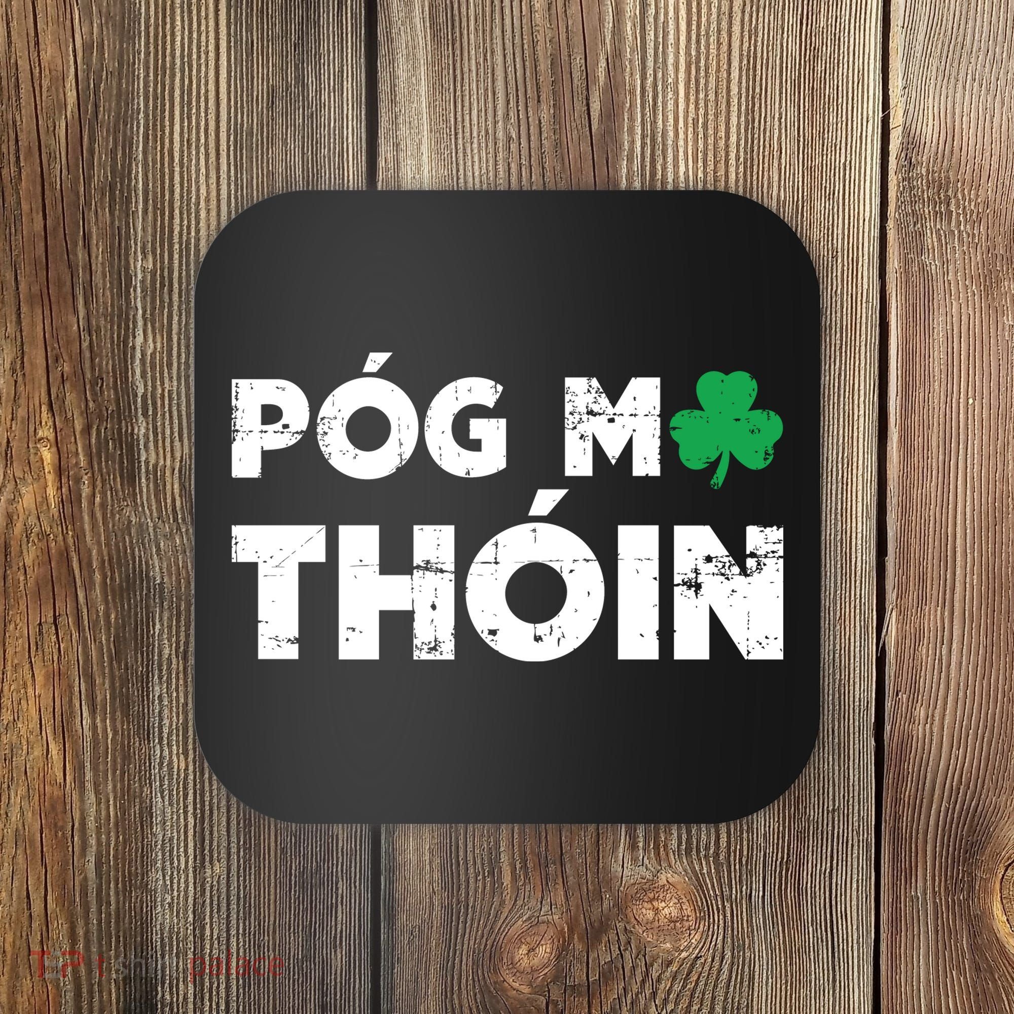 Pog Mo Thoin Shamrock Coaster