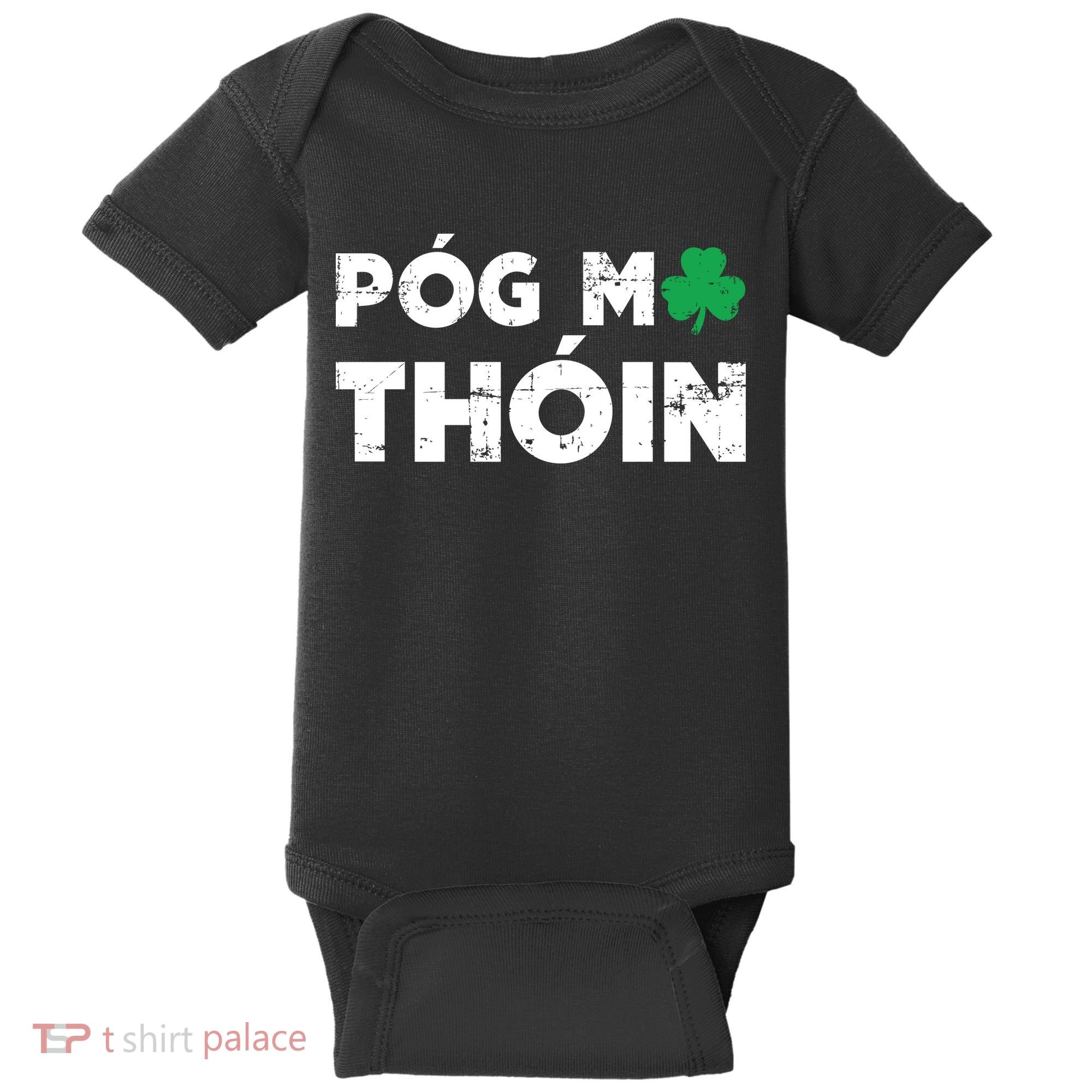 Pog Mo Thoin Shamrock Baby Bodysuit