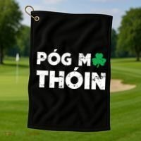 Pog Mo Thoin Shamrock Golf Towel thumb 1
