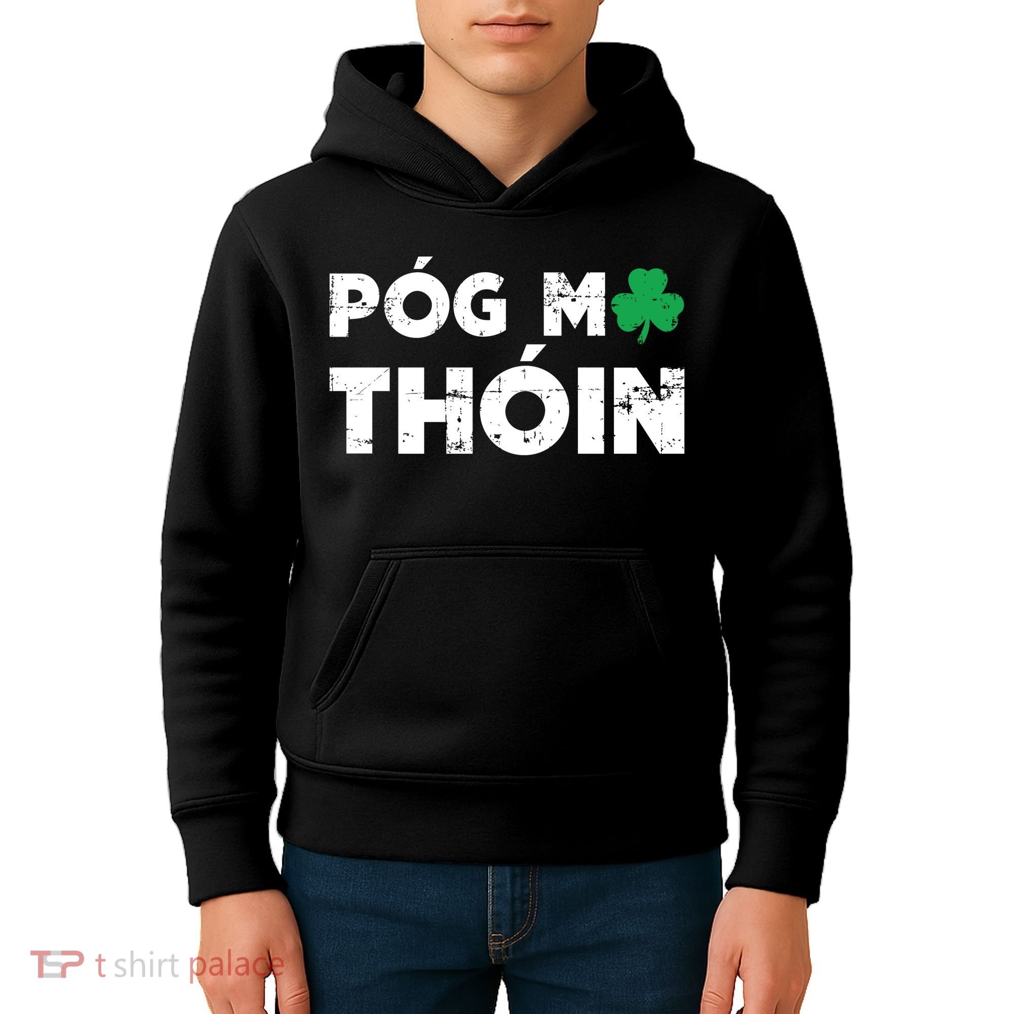 Pog Mo Thoin Shamrock Kids Hoodie