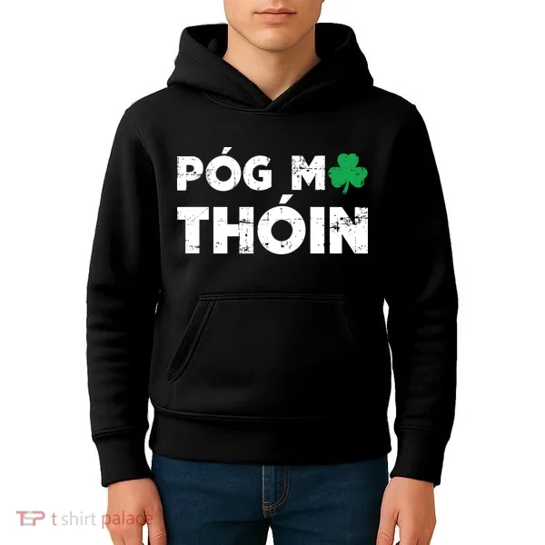 Pog Mo Thoin Shamrock Kids Hoodie