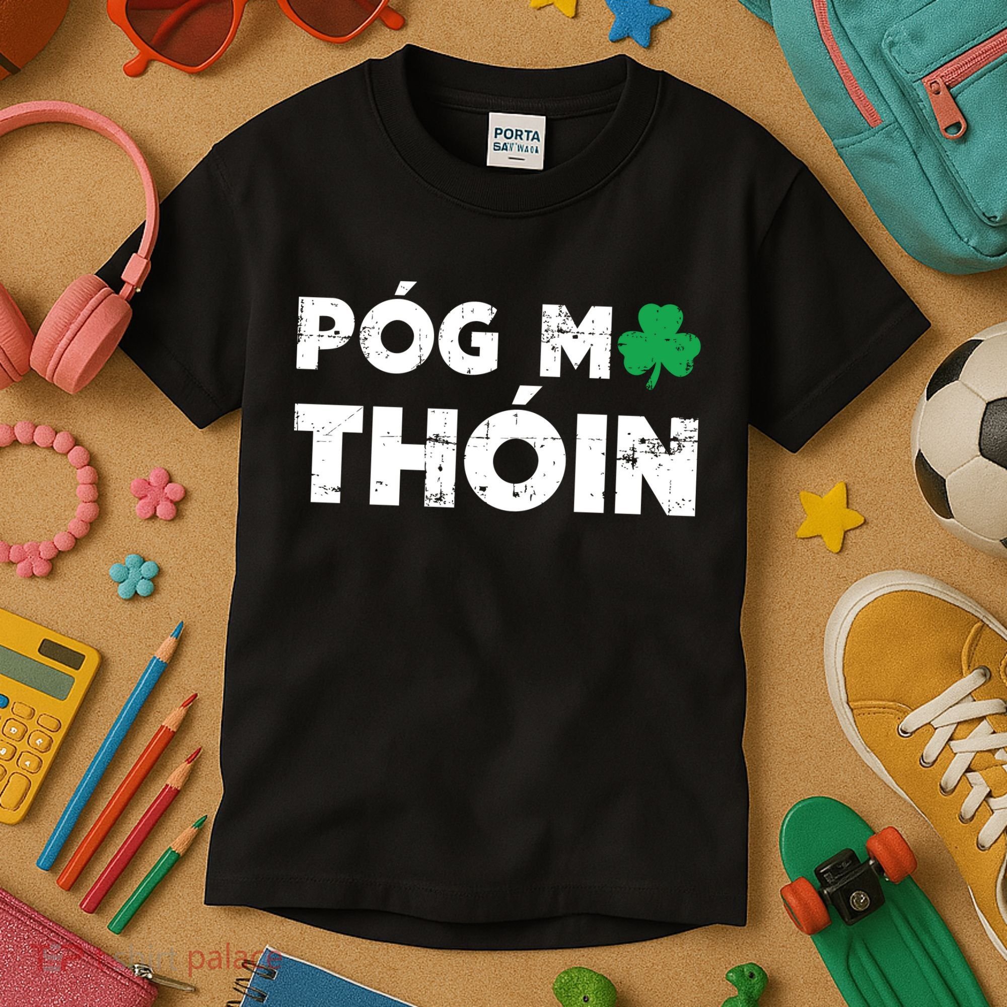 Pog Mo Thoin Shamrock Kids T-Shirt