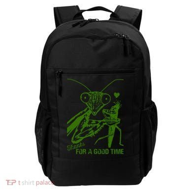 Praying Mantis Thanks For A Good Time Funny Backpack